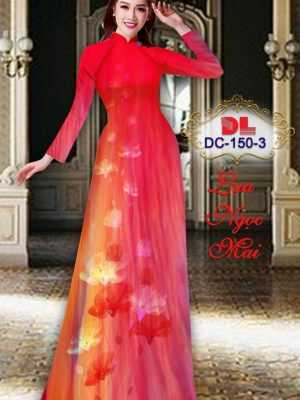 Vải Áo Dài Hoa In 3D AD DC150 20